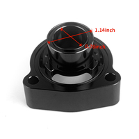 Entretoises de soupape de décharge d'air Eurowise noires, soupape de décharge de pression de voiture, adaptateur de soupape de décharge d'air