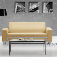 Ensemble de canapés de bureau en cuir sur mesure KL-S023, style moderne, pour bureau à domicile et salon, avec garantie de 6 ans