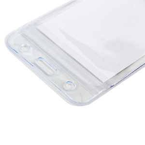 Deli Id Holder 91mm X 56mm Horizontal Waterproof Pvc Badge Card Protector For Work Permit And Id Cards - Product Image 4