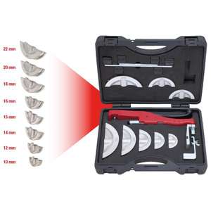 KS TOOLS-203,1400 Juego de flexión de trinquete con una sola mano 10,0-22,0mm (13 piezas)-Dobladoras de tubos EAN 4042146350225 - Product Image 4
