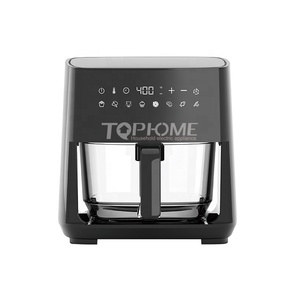<span class=keywords><strong>Friteuse</strong></span> à air numérique 1350W 4,5L en verre borosilicate haute résistance, avec revêtement antiadhésif PTFE, protection contre la surchauffe et design moderne - Product Image 2