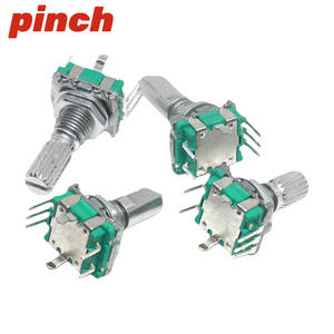 Codificador Rotatorio Pinch Ec11 con Interruptor, Eje Moleteado de 5 Pines, Montaje en Panel Vertical - Product Image 3