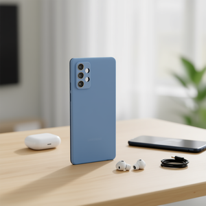 Coque arrière en silicone bleue de remplacement pour Samsung Galaxy A52 4G 5G - Product Image 3