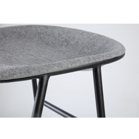 Tabouret de bar rectangulaire empilable durable et moderne avec structure en fer, chaises de bureau en feutre PET, couleur personnalisable
