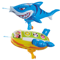 Jeux d'été Cadeau pour enfants Licorne Dinosaure Dauphin Vaisseau spatial Jouet gonflant pour piscine Bouée flottante Pistolet à eau