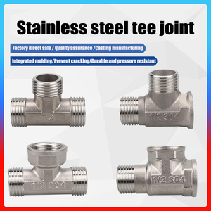 Joint en acier inoxydable pour épaississement de joint en soie, raccords de tuyau de <span class=keywords><strong>plomberie</strong></span>, coude féminin et masculin, 304 - Product Image 3