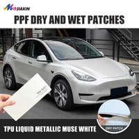 Film de protection de luxe XTFF TPU LIQUID METALLIC MUSE WHITE 7,5 mil, anti-UV/IR à 95 %, auto-réparant, changeant de couleur, étanche et résistant au sable