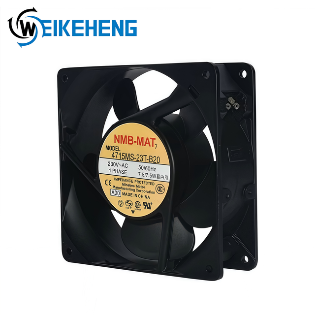 NMB Minebea 12CM 12038 230V Cooling Fan 4715MS-23T-B20 Speed Electric Power Source Free Standing Plastic ODM Axial Inverter Fan