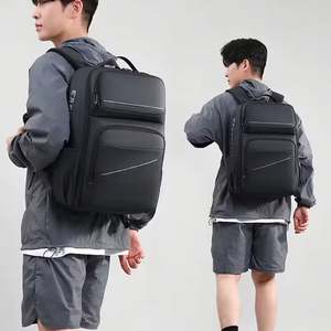 Unisex Casual Fashion Lightweight Multi-functional Large Capacity Business Backpack Waterproof Anti-scratch Zipper 20-37L Oxford - Product Image 6