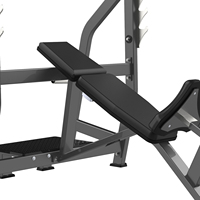 Banc inclinable Olympien en acier inoxydable pour équipement de fitness commercial, clubs de musculation et exercices sportifs