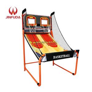 Macchina da Basket Pieghevole Migliorata Facile da Installare, Gioco per <span class=keywords><strong>2</strong></span> <span class=keywords><strong>Giocatori</strong></span> da Interno con Doppio Tabellone Segnapunti Digitale per Adulti e Bambini - Product Image 1