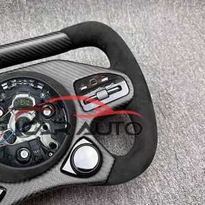 Volante de Carreras Personalizado para Mercedes-Benz AMG Clase G <span class=keywords><strong>F1</strong></span> ONE W464 W465 G63, Volante de Fibra de Carbono y Alcántara - Product Image 4