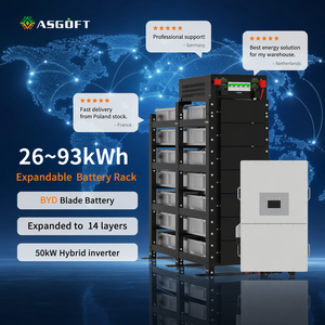 Sistema de Almacenamiento de Energía Doméstico Híbrido Apilable de Alto Voltaje LiFePO4 DC 200V-1000V 50/100kWh con Batería BYD Blade y Banco Solar CAN - Product Image 5