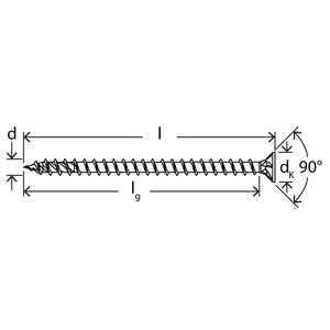 FISCHER - 670356 Torx tornillo de aglomerado galvanizado blanco con cabeza avellanada plana y rosca completa FPF II CTF BC - Product Image 3