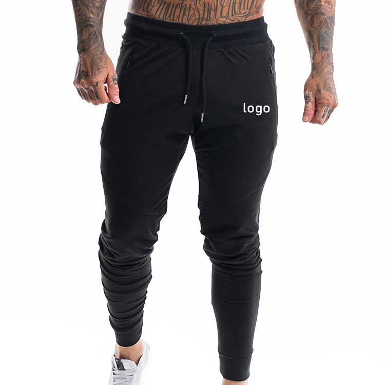 Pantalones de moda para hombre, Joggers de sudor, informales, para gimnasio, correr, con bolsillo, personalizados, para entrenamiento físico