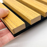 Paneles Acústicos de Madera HAORAN MDF Insonorizantes de 3 Lados con Chapa Técnica AkuPanel, Panel de Sonido para Techo, Altamente Efectivo