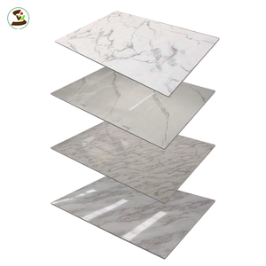 Panneau mural en marbre PVC hautement brillant <span class=keywords><strong>Formica</strong></span> <span class=keywords><strong>stratifié</strong></span> décor intérieur feuille murale Service de coupe personnalisable - Product Image 1
