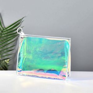 Nouvelle Pochette de Maquillage Transparente en PVC Écologique Personnalisée 2024, Couleur Violet, Imperméable, pour Voyage, Cosmétiques, Cadeau - Product Image 6