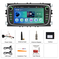 Lecteur MP5 pour voiture Podofo 7 pouces, autoradio, CarPlay/Android Auto sans fil, FM/AM/RDS pour Ford Focus/S-Max/Mondeo/C-Max, vente en gros OEM/ODM
