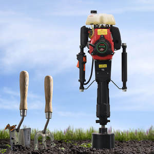 เครื่องตอกเสาเข็มแบบพกพาสำหรับงานเกษตรกรรม ใช้กับเสาไม้และเหล็ก ใช้เชื้อเพลิงเบนซิน - Product Image 1