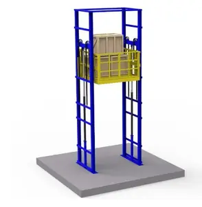 Rail de guidage hydraulique de type ciseaux aériens de haute qualité petit élévateur de matériau élévateur de fret de type vertical pour entrepôt