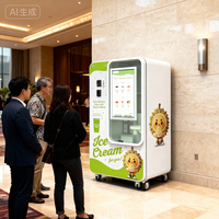 Máquina de Helado Suave Inteligente Interactiva de 15s con 59 Sabores, Servicio Rápido DIY - Membresía de Voz AR para Zonas Comerciales