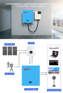 Batteria Lifepo4 a parete 51.2V 100Ah 200Ah 5kWh per la personalizzazione accettabile OEM/ODM del prodotto del negozio di energia domestico