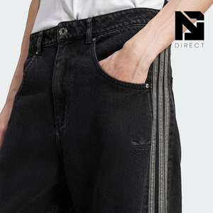 Pantalones Adicolor Denim Firebird Adidas Streetwear Casual con Botones Cargo Rectos para Hombre - Product Image 5