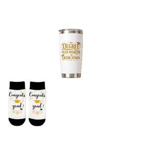 Coffret Cadeau de Remise de Diplôme Classe 2026 – Gobelet en Acier Inoxydable Personnalisé avec Impression UV et Bougie, Idéal pour Étudiants et Diplômés - Product Image 2
