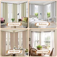 TAIWANG support de tringle à rideau de haute qualité support de tringle à rideau réglable ensemble d'accessoires de rideau tige tête décorative