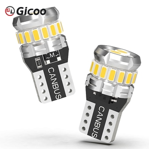 Bombillas LED GICOO T10 Súper Brillantes W5W WY5W 3014 SMD 1000Lm Canbus, Luces de Estacionamiento para Auto, Lámpara de Techo Blanca, Roja y Amarilla - Product Image 1