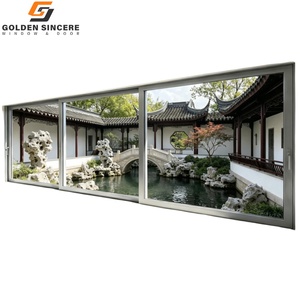 GS Multi Panel Sliding Door Glass Indoor with Stainless Steel <b>Mesh</b> Screen - Product Image 3