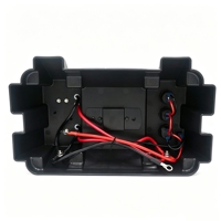 Boîtier de batterie portable 12V pour véhicule tout-terrain et bateau, avec connecteur Anderson 50A en option, USB, voltmètre, disjoncteur