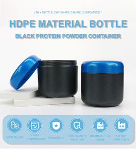 Bouteille en plastique HDPE de qualité alimentaire 500 ml pour capsules de suppléments, pilules de vitamines, poudres, avec possibilité de personnalisation de la couleur et de la finition - Product Image 5