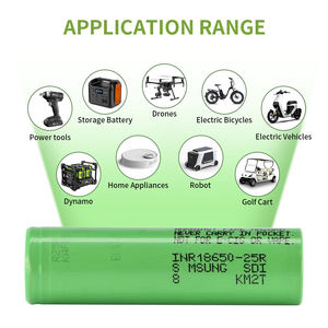 18650 25R Rechargeable Battery 25R 18650 2500mah 20A Battery INR18650-25R 3.6V Volt 2500mah Lithium Ion Cell - Product Image 6