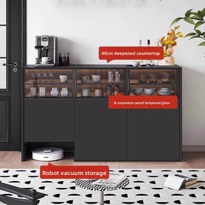 Lussuosa Credenza e Mobile Contenitore Moderno Minimalista in Legno Massello da Parete, Ideale per l'Ingresso di una Villa - Product Image 3