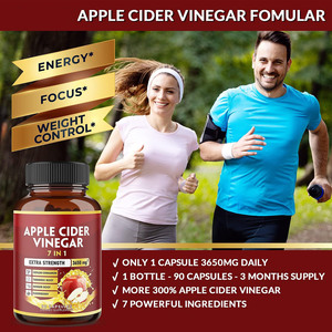 Elma Sirkesi 7'si 1 Arada Yumuşak Kapsüller ACV Kapsülleri Anne Mayasıyla Kilo Kontrolü, Metabolizma ve Sindirim Sağlığı İçin - Product Image 5