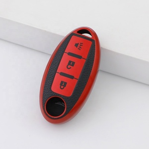 Vente en gros de clés de voiture en TPU à motif en cuir noir à 3 boutons pour <span class=keywords><strong>Nissan</strong></span> Leaf <span class=keywords><strong>Qashqai</strong></span> J11 J10 X-Trail T32 Versa Note - Product Image 6