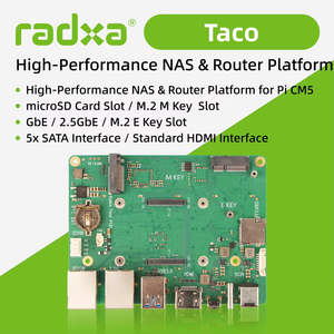Carte mère Radxa Taco Nas & Plateforme de routeur, carte de développement haute performance, compatible avec le module Raspberry Pi Cm5, prise en charge du RAID <span class=keywords><strong>logiciel</strong></span> - Product Image 6