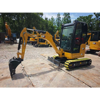 Mini-excavatrice d'occasion CAT302, 2 tonnes, petite excavatrice sur chenilles, excavatrice compacte aux performances stables