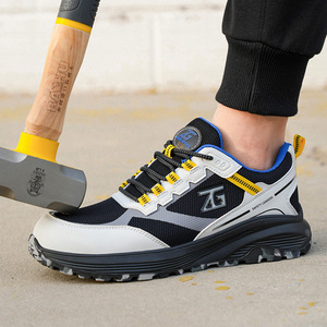 <span class=keywords><strong>Scarpe</strong></span> <span class=keywords><strong>Antinfortunistiche</strong></span> ZG 8852-5 da <span class=keywords><strong>Uomo</strong></span>, <span class=keywords><strong>Bianche</strong></span> e Nere, con Tomaia in Maglia Volante, Puntale in Acciaio, Anti-Schiacciamento, Anti-Perforazione, Fodera Traspirante, Suola in EVA, per Fabbrica - Product Image 3