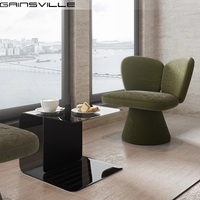 Hochwertiges Villa-Wohnzimmer-Set Gebogenes Sofa Stoff Modernes Designer-Ecksofa Italienische Moderne Möbel