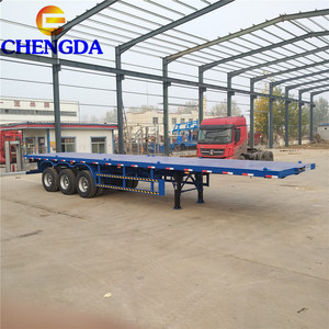 New chengda 2025 New 3 trục tùy chỉnh 40ft giường phẳng container phẳng Trailer bán - Product Image 6