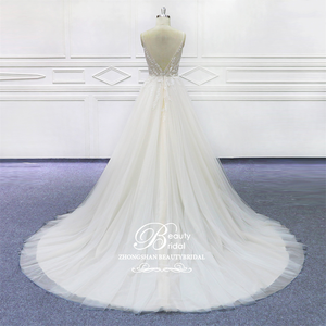 Cina floreale in pizzo a linea abito da ballo ragazza abito da <span class=keywords><strong>sposa</strong></span> festa da ballo da <span class=keywords><strong>sposa</strong></span> con spalline da <span class=keywords><strong>sposa</strong></span> Maxi <span class=keywords><strong>abiti</strong></span> da <span class=keywords><strong>sposa</strong></span> - Product Image 4
