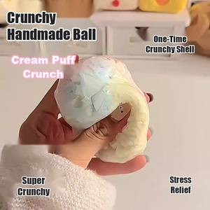 Bola de Cera Estourável de 7cm com Recheio de Argila Crocante, Brinquedo Sensorial ASMR para Alívio do Estresse para Meninas e Meninos, Atacado OEM - Product Image 2