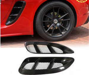 Pour Porsche <span class=keywords><strong>718</strong></span> Boxster Cayman fibre de carbone côté Air Scoop évents couvercle d'admission 2016 - <span class=keywords><strong>2018</strong></span> - Product Image 2