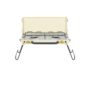 2 Brenner Heimgebrauch Tisch Kochfeld Küchengerät Doppel kocher Tragbarer Outdoor-<span class=keywords><strong>Camping</strong></span> kochfeld Zwei Koch gasherd für Camp - Product Image 2