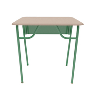 Ensemble de mobilier scolaire pour collège : bureau et chaise individuels en bois, design ergonomique confortable, en vente
