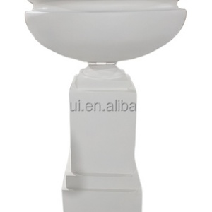 Maceta de Fibra de Vidrio Redonda Extra Grande, Ligera y Duradera, con Base para Jardín, Venta Directa de Fábrica - Product Image 1