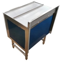 Bac à glace encastrable en acier inoxydable 304 de 24x18.5x30 pouces avec couvercle coulissant de 3 pouces pour équipement de cuisine hôtelière